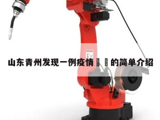 山东青州发现一例疫情㊙️的简单介绍